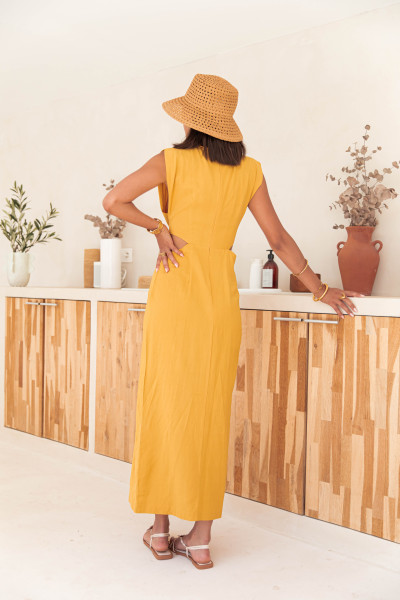 ISAORA Moutarde - Robe Lin
