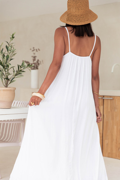 ANGIE Blanche - Robe Longue