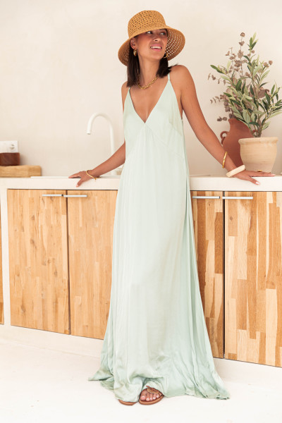 ANGIE Sauge - Robe Longue