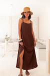 NAËL Chocolat - Robe Longue