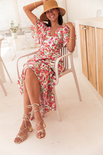 ALEXIE Rose - Robe Longue