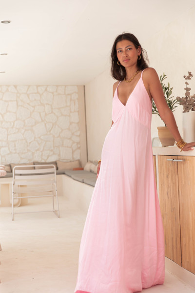 ANGIE Rose - Robe Longue