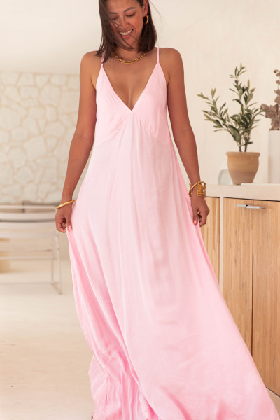 ANGIE Rose - Robe Longue