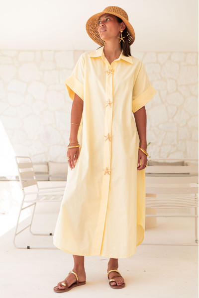 OCÉANA Jaune - Robe Chemise