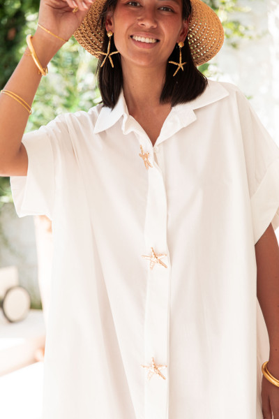 OCÉANA Blanche - Robe Chemise