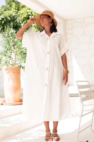 OCÉANA Blanche - Robe Chemise