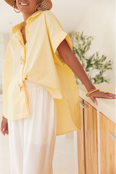 ISLA Jaune - Chemise Étoiles de Mer