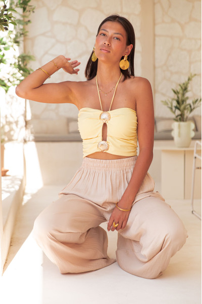 KALIA Jaune - Top Bandeau...