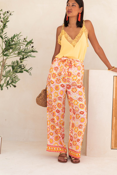 TIZIANO Jaune - Pantalon...