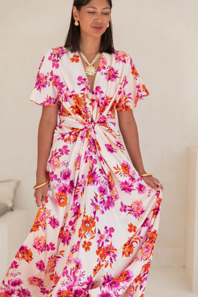 CLAIRE Fleurie - Robe Longue