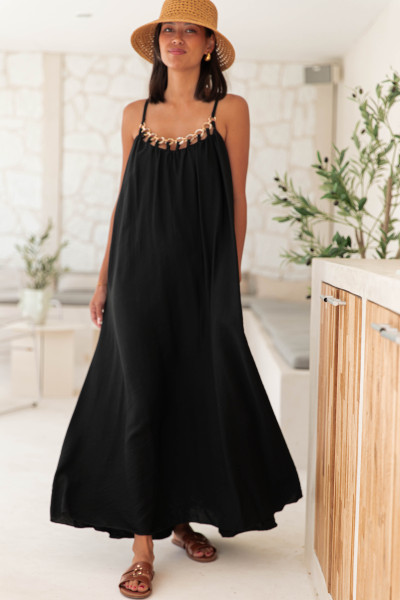 KETTY Noire - Robe Longue