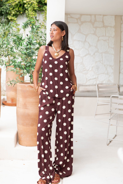 ACHILLE Bordeaux - Pantalon...