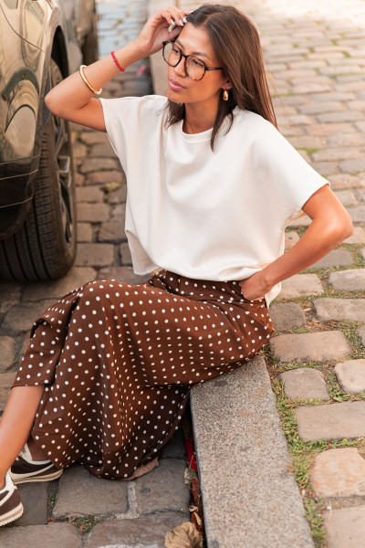 KATE Beige - T-Shirt Oversize