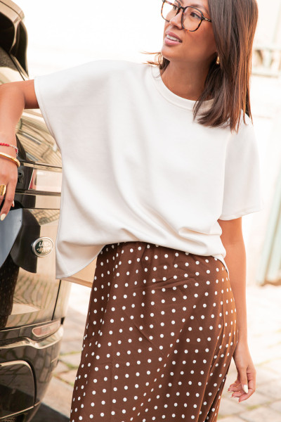 KATE Beige - T-Shirt Oversize