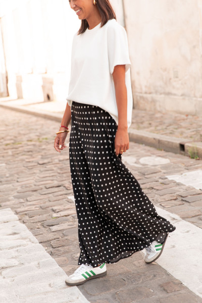 SUZY Noire - Jupe À Pois