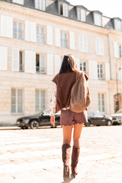 VICTOIRE Chocolat - Veste Sans Manches