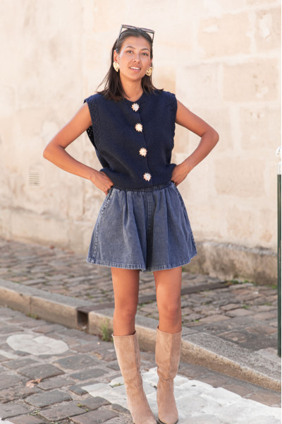 TIMAËL Bleu Marine - Gilet...