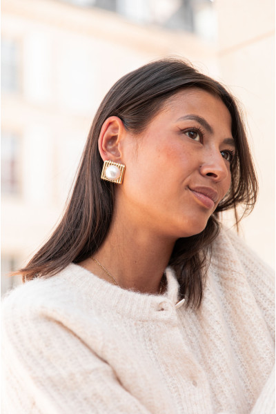 LOA Dorées - Boucles D'Oreilles Acier