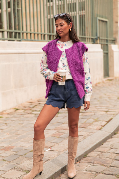 VICTOIRE Violette - Veste Sans Manches