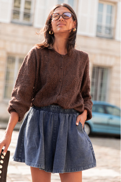 CHARLINE Chocolat - Gilet...