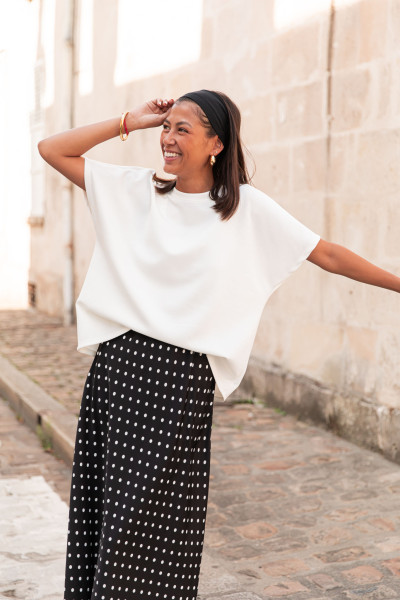 KATE Blanc - T-Shirt Loose