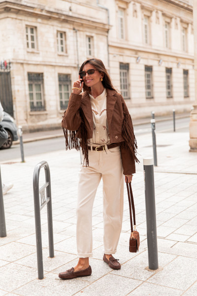 DAISY Écru - Jean Mom