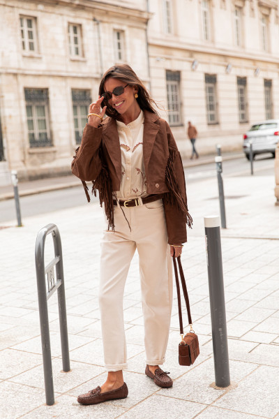 DAISY Écru - Jean Mom