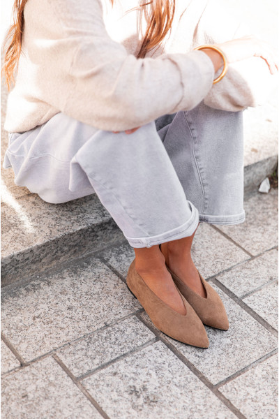 DANAÉ Taupe - Ballerines...