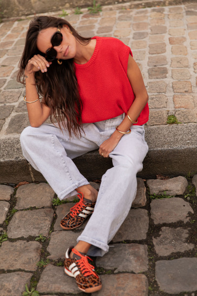 OCTAVIE Rouge - Pull Sans...