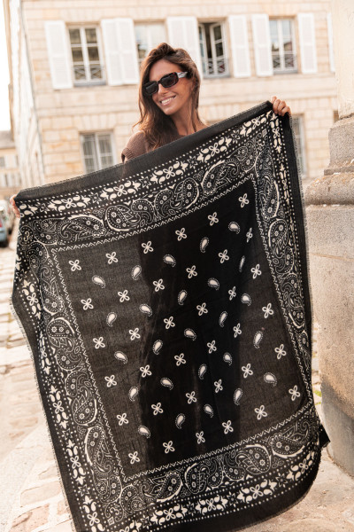GAT Noire - Écharpe Bandana