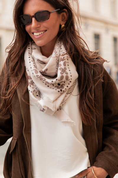 GAT Beige - Écharpe Bandana