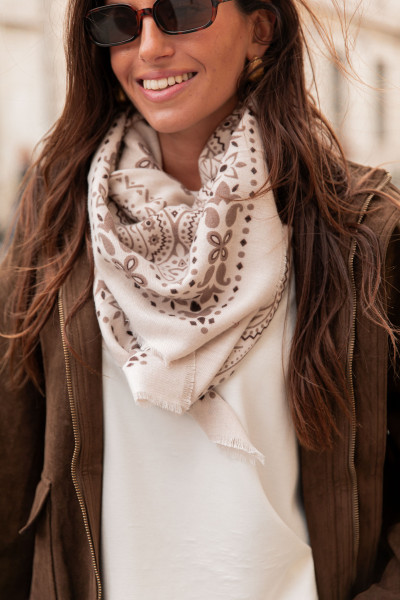 GAT Beige - Écharpe Bandana