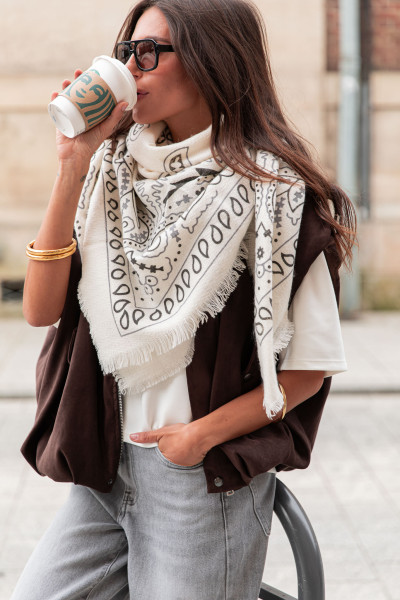 FRANTZ Écrue - Écharpe Bandana