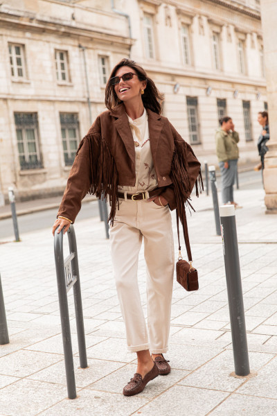 DAISY Écru - Jean Mom