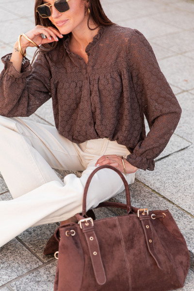 CASSIAN Chocolat - Chemise...