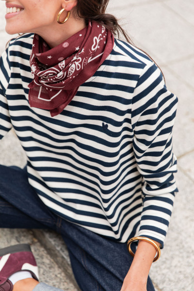 THÉLIO Bleu - T-Shirt Marinière