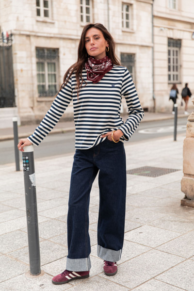 THÉLIO Bleu - T-Shirt Marinière