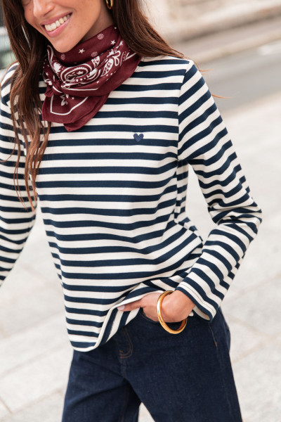 THÉLIO Bleu - T-Shirt Marinière