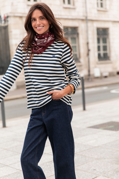 THÉLIO Bleu - T-Shirt Marinière