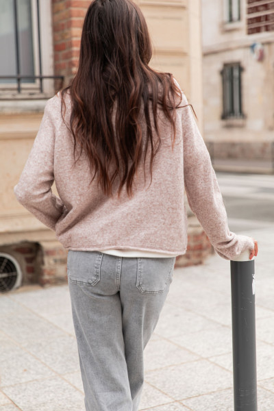 SAËL Taupe - Pull Loose