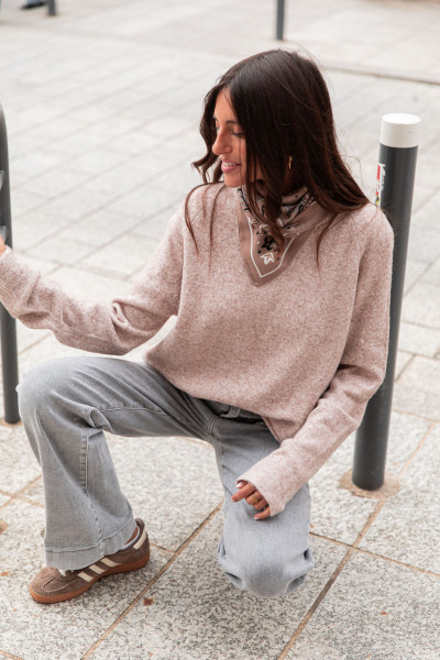 SAËL Taupe - Pull Loose