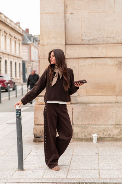 SAËL Chocolat - Pull Loose