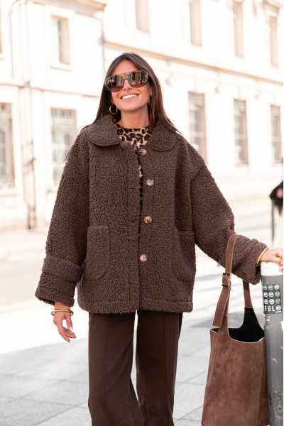 CINTHIA Chocolat - Veste...