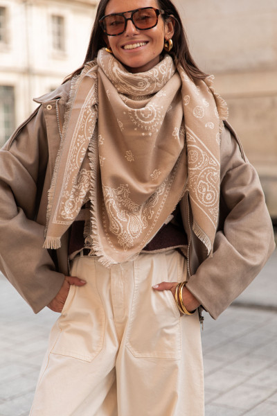 TWIST Beige - Écharpe...