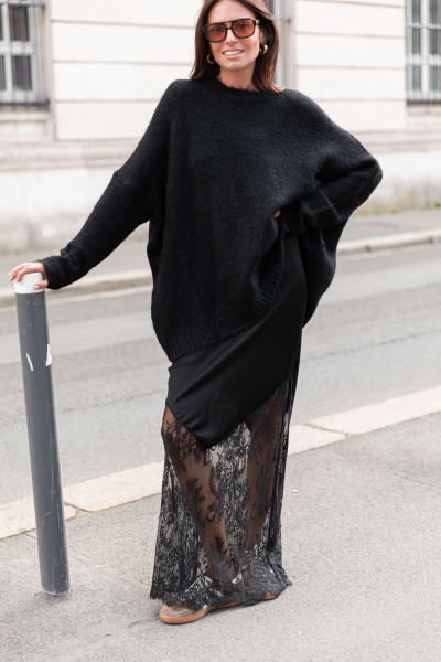 JILL Noir - Pull Oversize