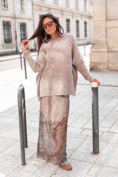 JILL Taupe - Pull Oversize