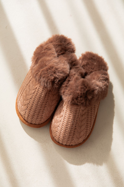 COCOON Camel - Chaussons Fourrés