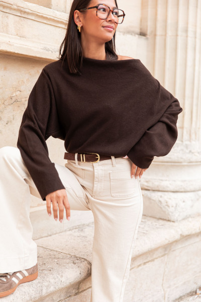 AURÈLE Chocolat - Pull