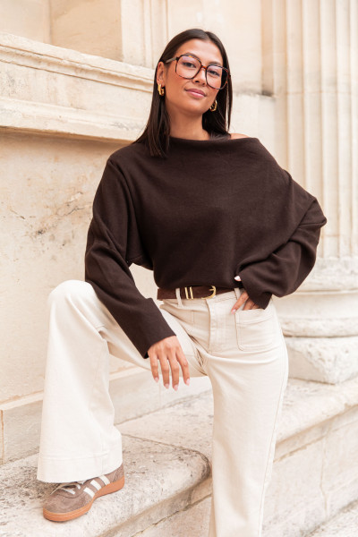 AURÈLE Chocolat - Pull