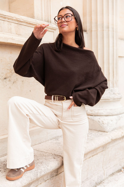 AURÈLE Chocolat - Pull